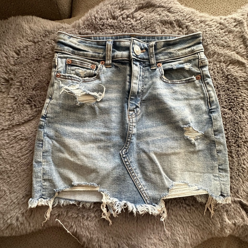 Denim Mini Skirt